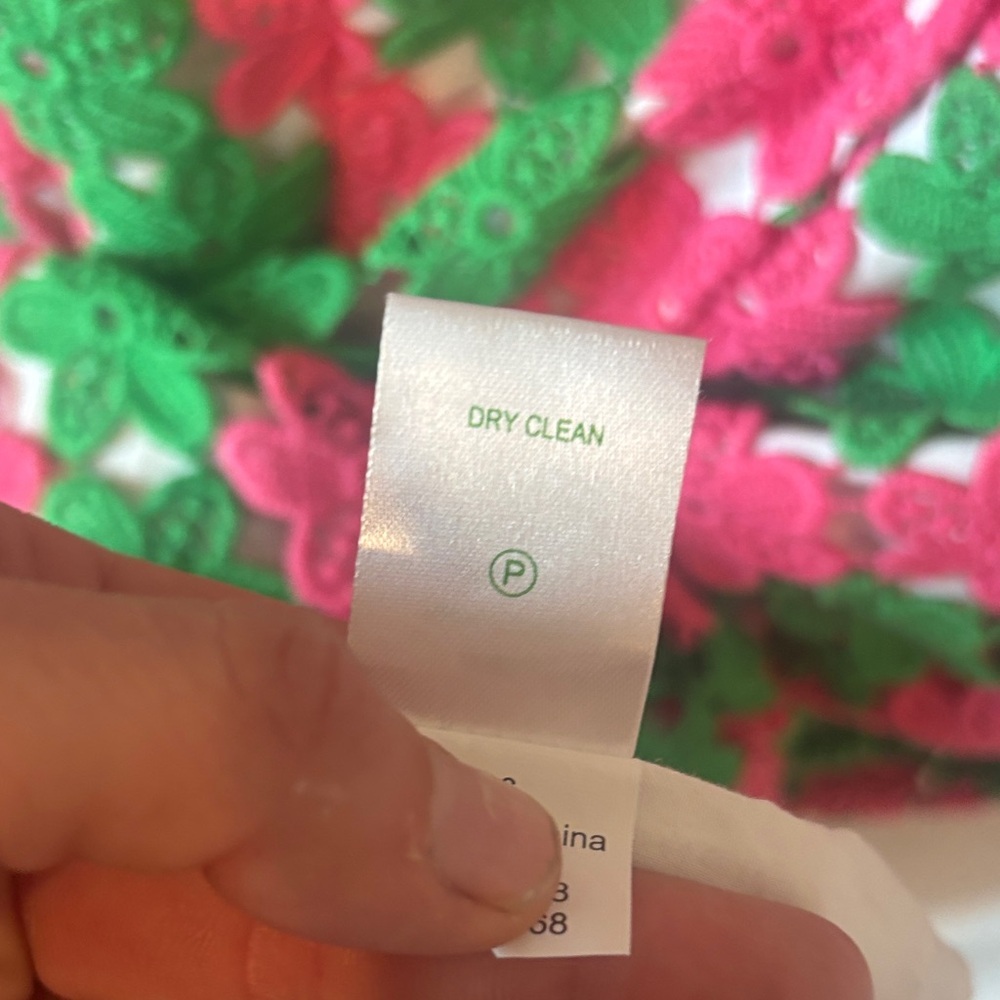 Lilly Pulitzer Pink and Green Floral Mini Dress - Picture 6 of 8